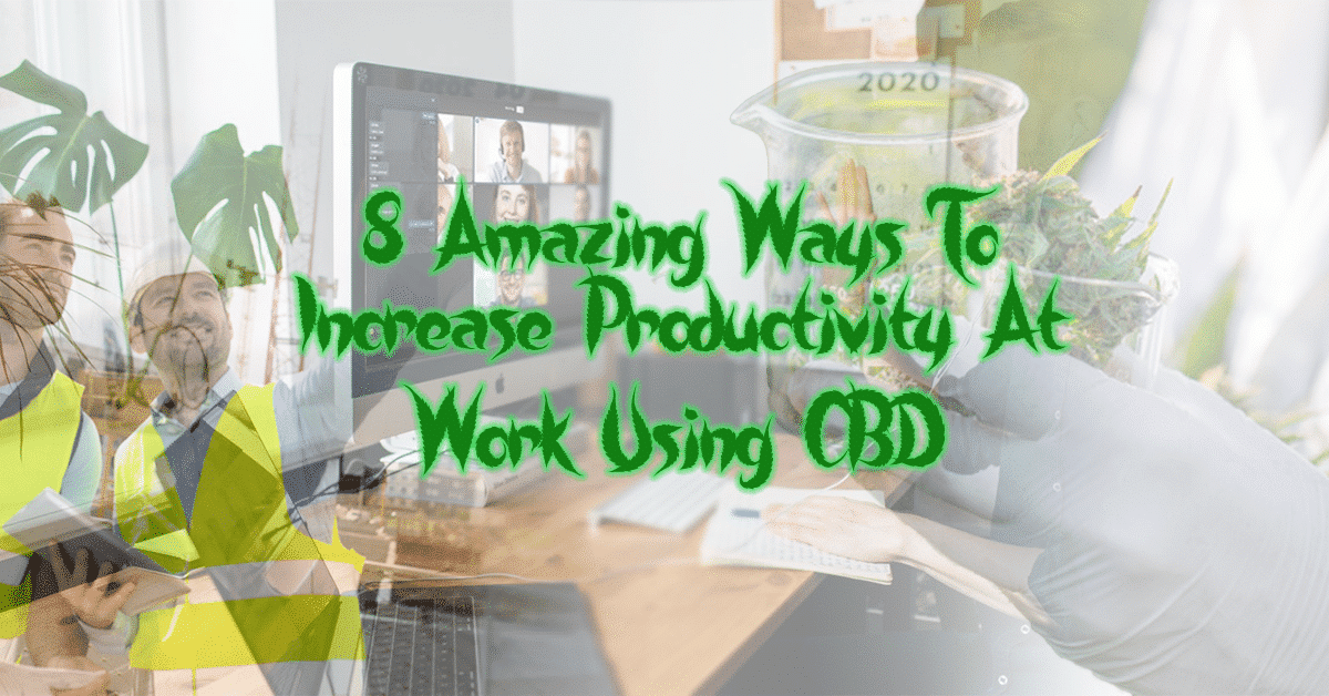 8 Amazing Ways To Increase Productivity At Work Using CBD