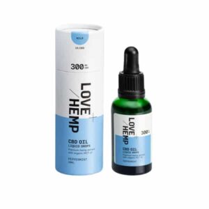 Love Hemp 300mg Peppermint 1% Cbd Oil Drops – 30ml