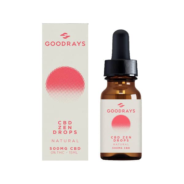 Goodrays 500mg Cbd Natural Zen Drops – 15ml