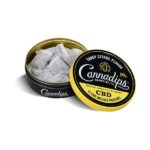 Cannadips 150mg CBD Snus Pouches – Tangy Citrus - Open - Lid