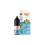 This image is showing a bottle of CBD e-liquid with 500mg of CBD, as well as a description of the product.