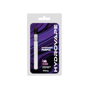 This image is showing a Granddaddy Purple CBD Disposable Vape Pen with 800mg of HydroVape.