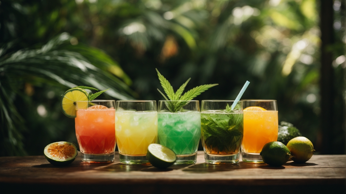 CBDinfused tropical drinks