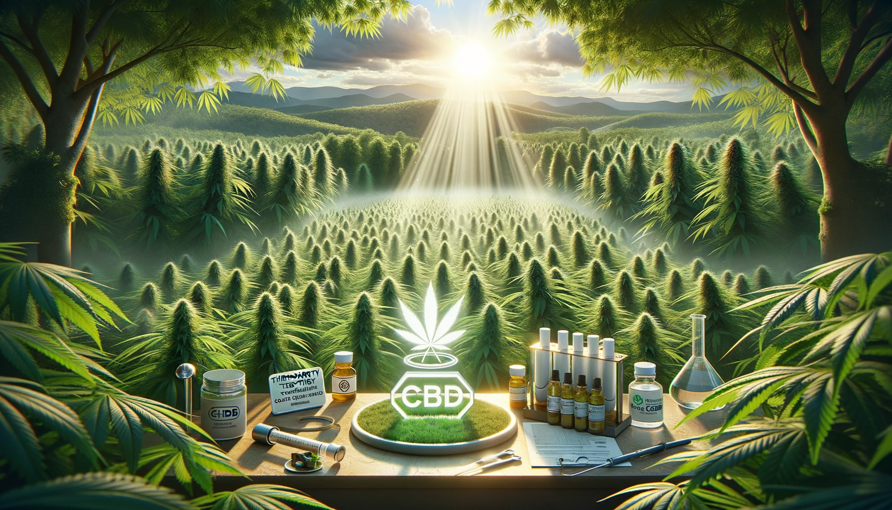 realistic photograph capturing the essence of 'Why Naturecan stands out in the CBD industry.