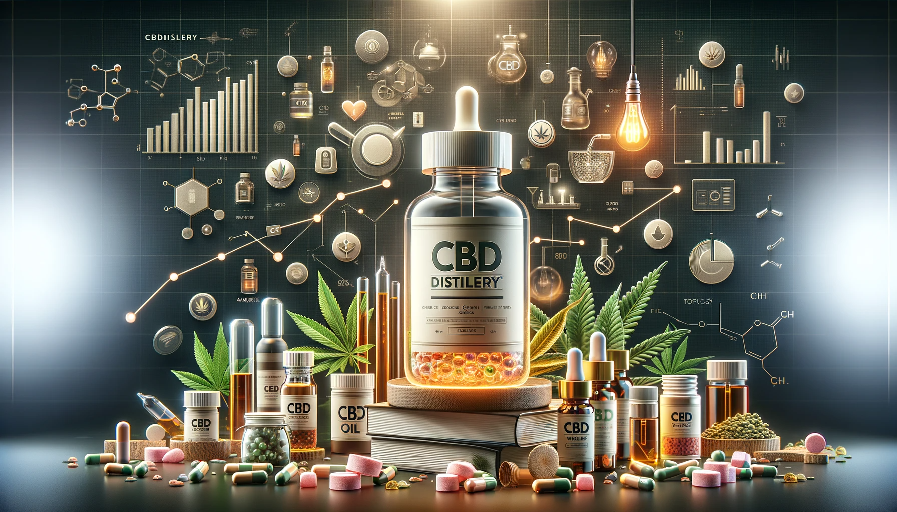 professional featured image for a blog post about CBDistillery's impact on the American CBD landscape
