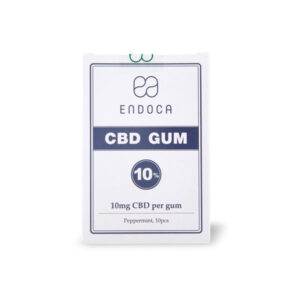 Endoca 100mg CBD Peppermint Chewing Gum – 10 Pcs